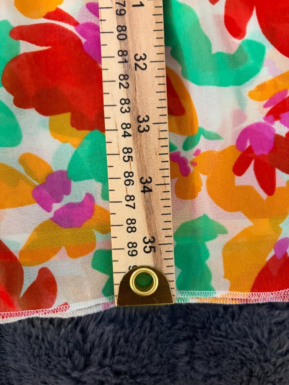 Cabi Floral Smocked Waist Dress Cottagecore Holiday Ruffle Midi Summer Resort - Picture 10 of 11